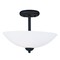 Maxim Taylor 2-Light 13" Wide Textured Black Semi-Flush Mount Light 21653SWTXB - alternate 1